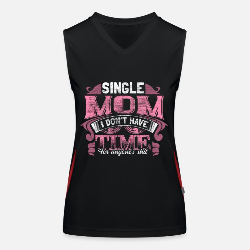 Single Mom Geschenkidee Funktionelles Kontrast-Tank Top für Frauen