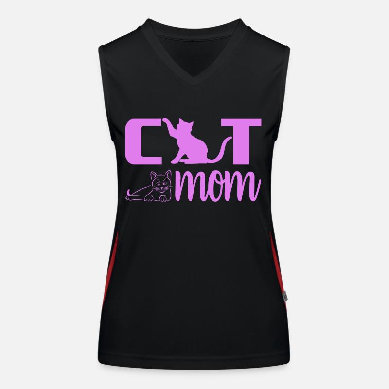 Katzen Mama Katzen Oma Großmutter Mutter Mom Katze Funktionelles Kontrast-Tank Top für Frauen