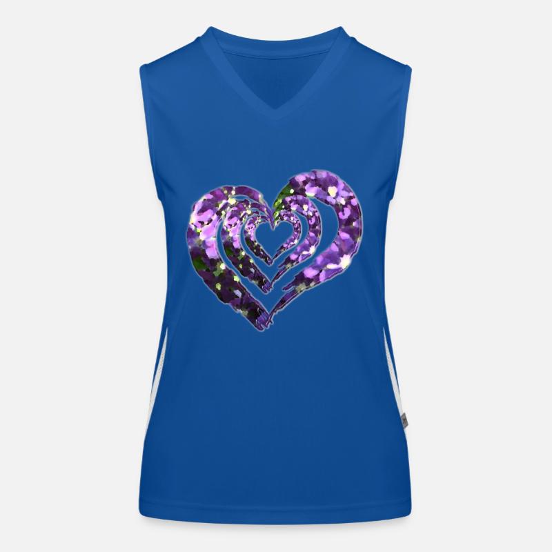3-fold heart Women's Functional Contrast Tank Top
