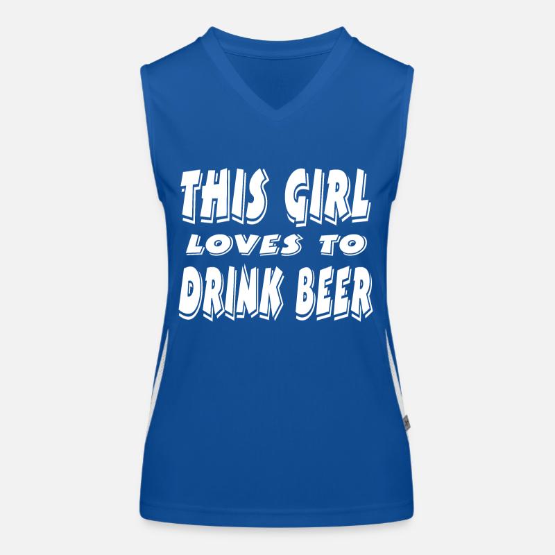 Bier Funktionelles Kontrast-Tank Top für Frauen