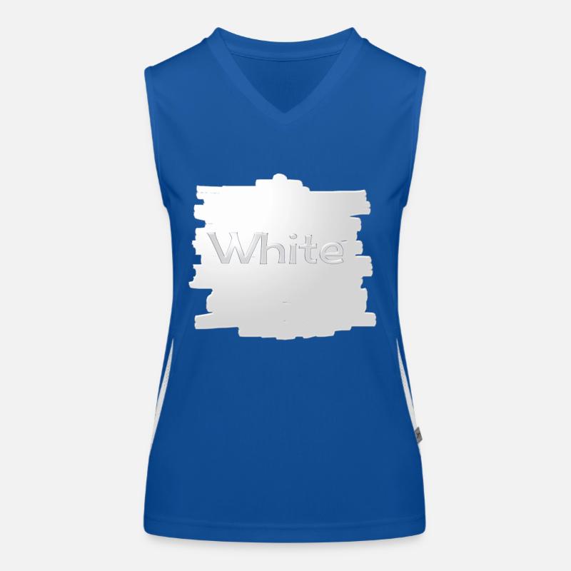 Blanc Débardeur respirant contrasté Femme