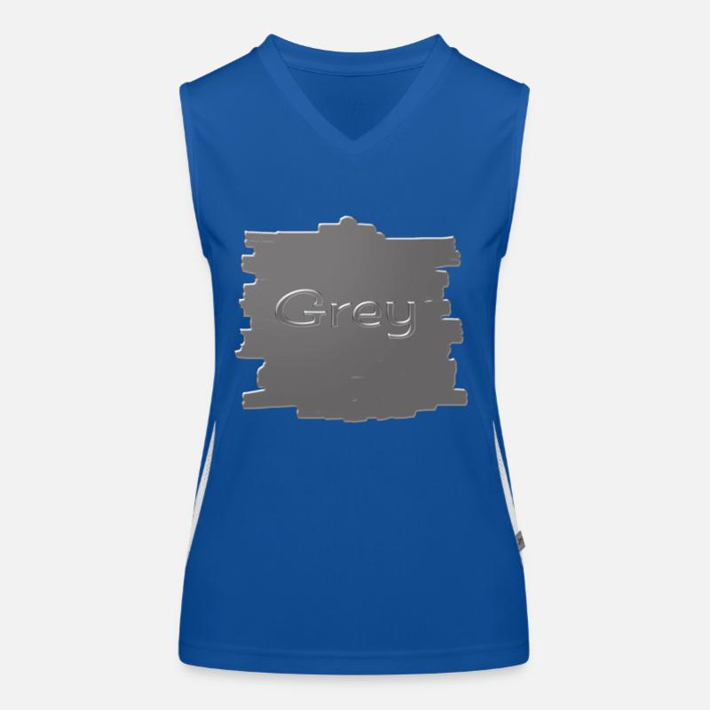Grau Funktionelles Kontrast-Tank Top für Frauen