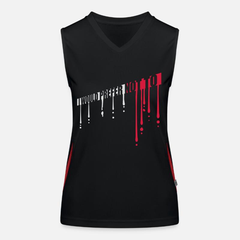 I prefer not to Women's Functional Contrast Tank Top