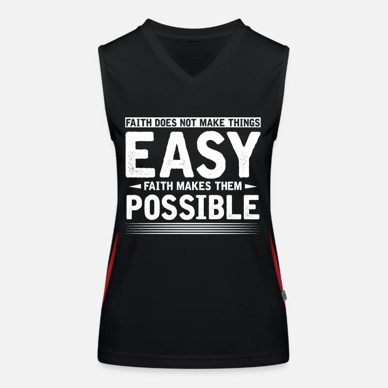 Motivation Funktionelles Kontrast-Tank Top für Frauen