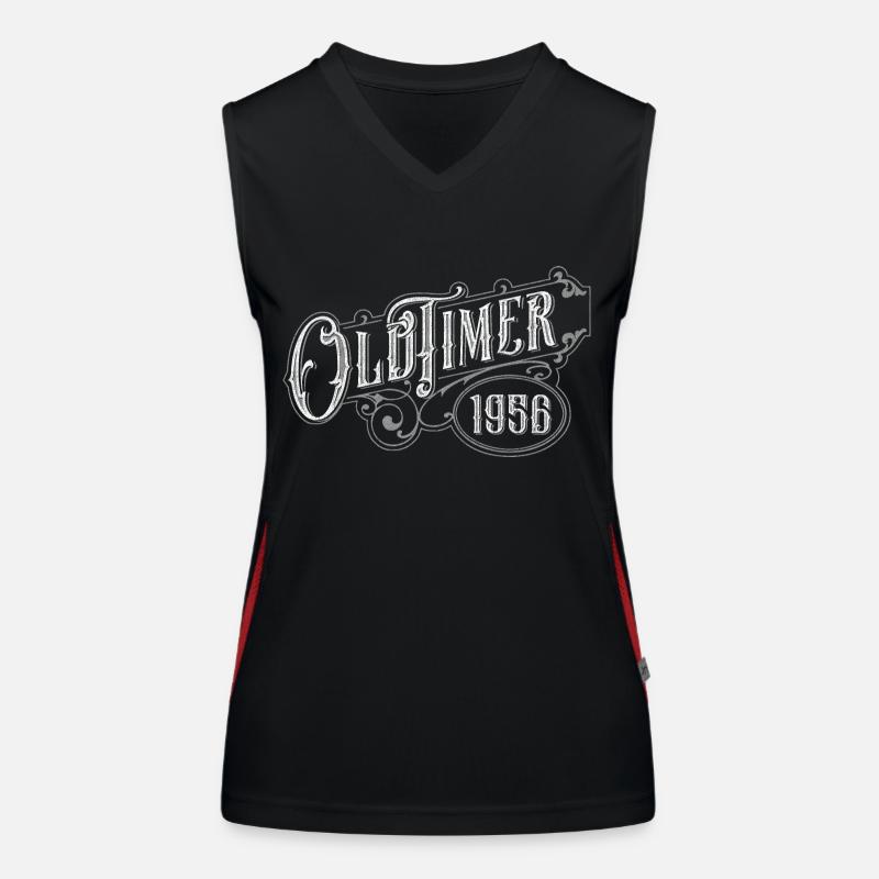 Oldtimer Funktionelles Kontrast-Tank Top für Frauen
