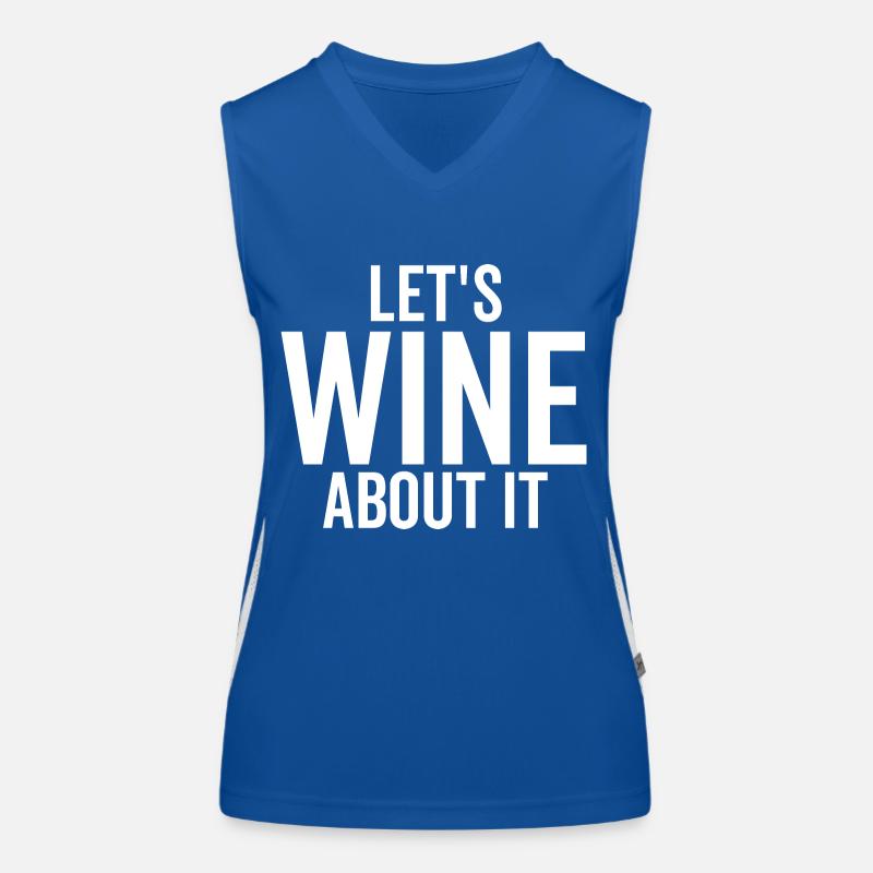 Let's Wine About It Women's Functional Contrast Tank Top