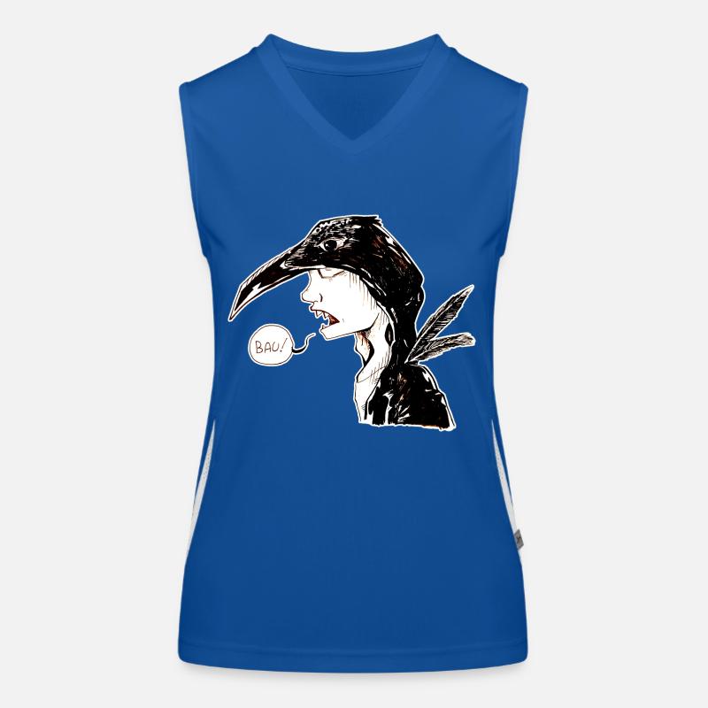 Die Krähe Funktionelles Kontrast-Tank Top für Frauen