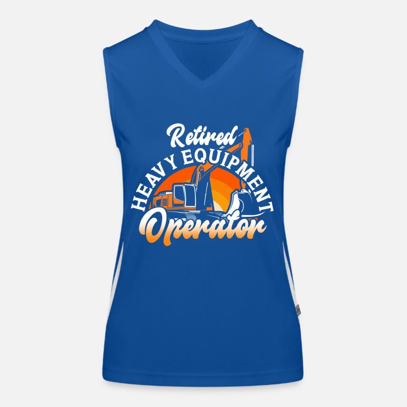 Construction machinery operator Excavator driver Excavator driver Construction workers Women's Functional Contrast Tank Top