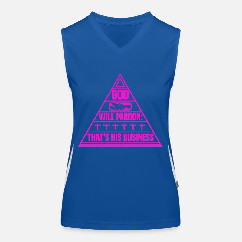 GOTT WIRD IHM VERZEIHEN, DASS ES SEINE SACHE IST Funktionelles Kontrast-Tank Top für Frauen
