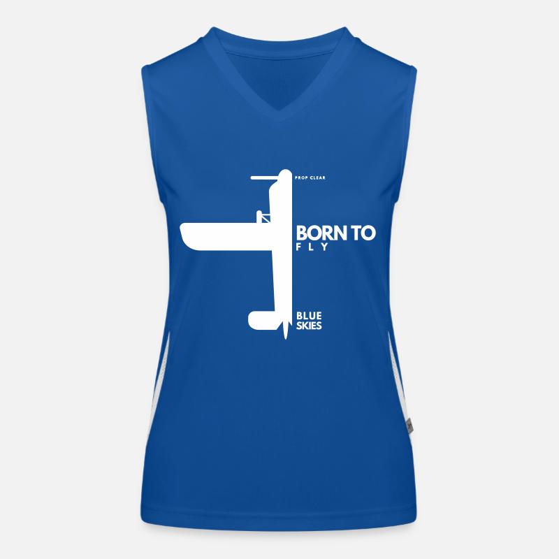 Born to Fly Funktionelles Kontrast-Tank Top für Frauen