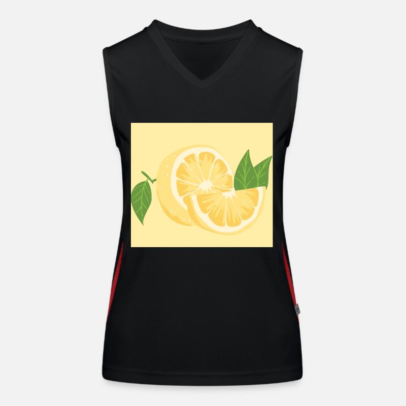 Zitrone Zitrone Funktionelles Kontrast-Tank Top für Frauen