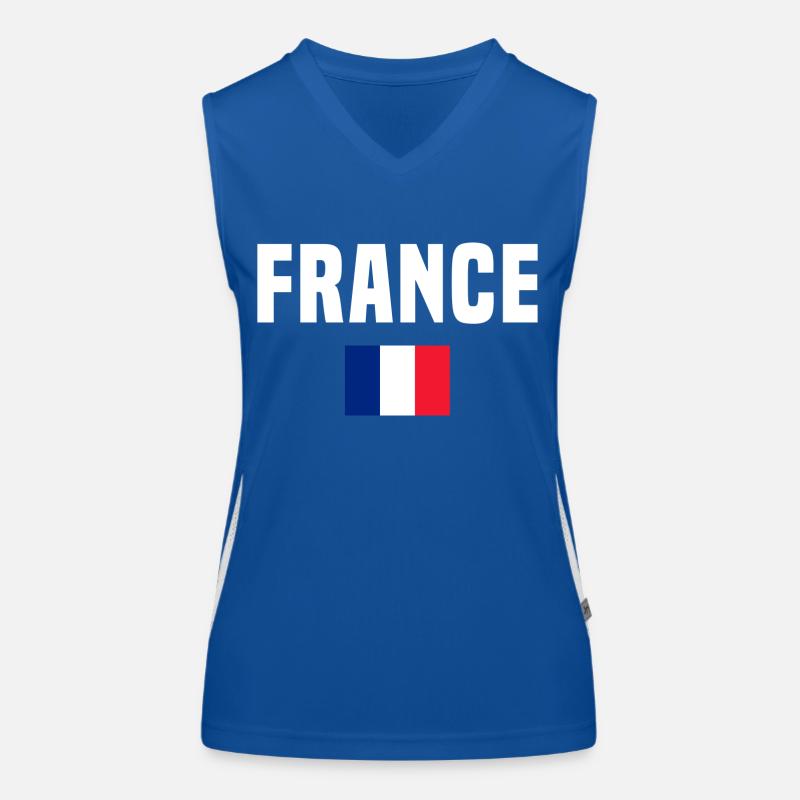 Frankreich, Frankreich Funktionelles Kontrast-Tank Top für Frauen