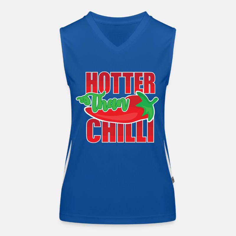 Hotter than Chilli Funktionelles Kontrast-Tank Top für Frauen
