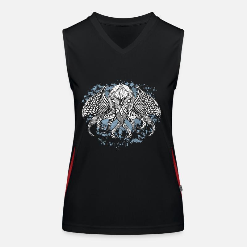 Cthulhu ink Women's Functional Contrast Tank Top