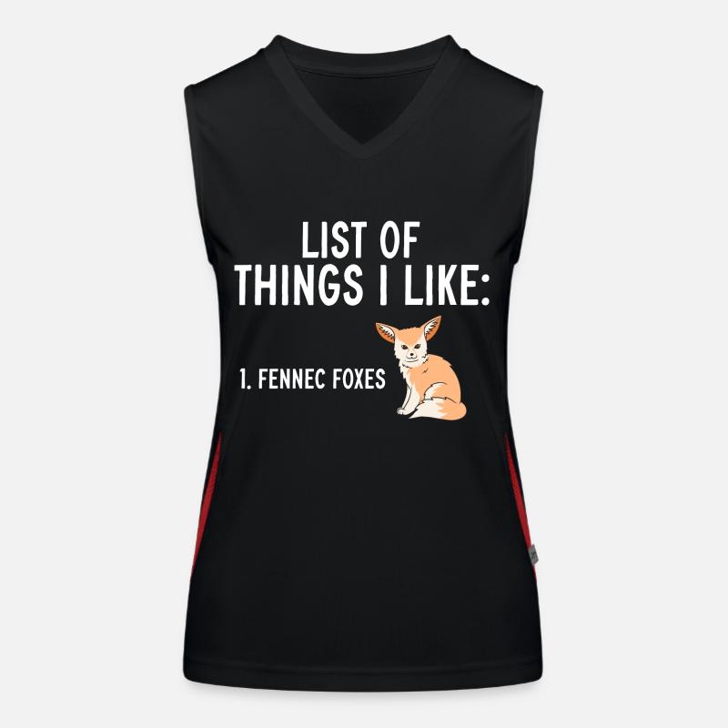 Fennek Fox Fennec Fox Desert Fox Women's Functional Contrast Tank Top