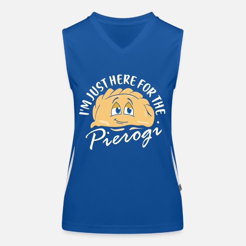 I'm Just Here For The Pierogi Polish Kitchen Polsk Funktionelles Kontrast-Tank Top für Frauen