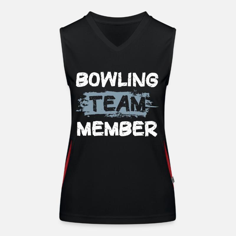 Équipe de bowling Débardeur respirant contrasté Femme