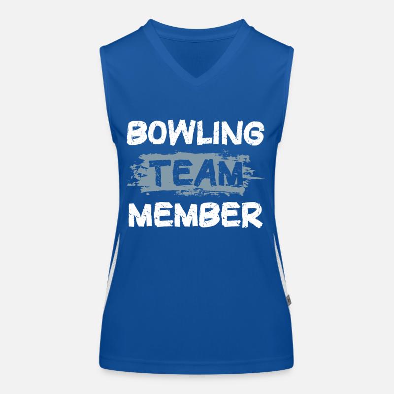 Équipe de bowling Débardeur respirant contrasté Femme