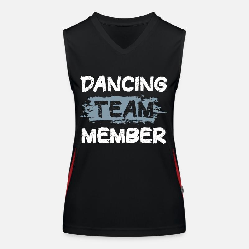 Dancing Team Funktionelles Kontrast-Tank Top für Frauen