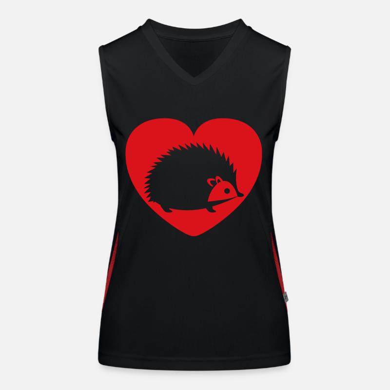 Igel Funktionelles Kontrast-Tank Top für Frauen