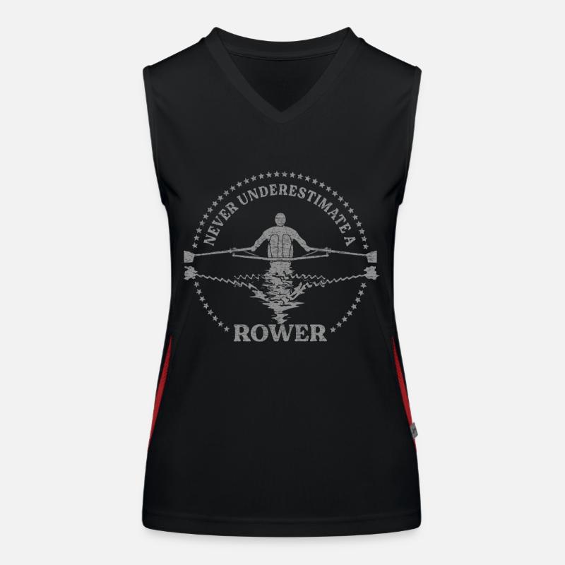 Rudern Funktionelles Kontrast-Tank Top für Frauen