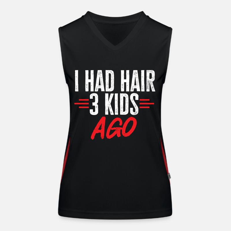 Bald Head Baldness Beard Bald Head Women's Functional Contrast Tank Top