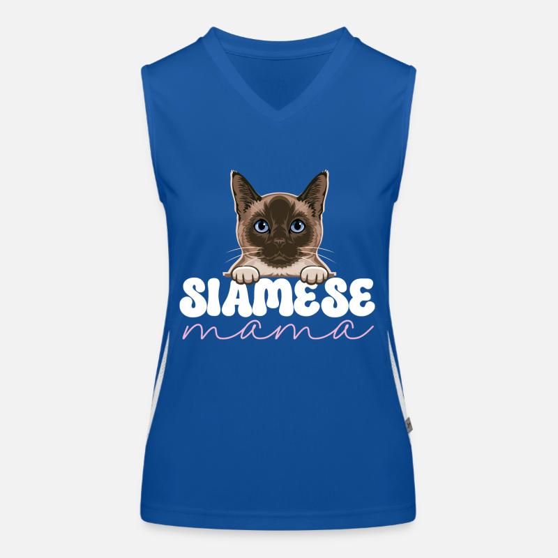 Siamese cat Women's Functional Contrast Tank Top