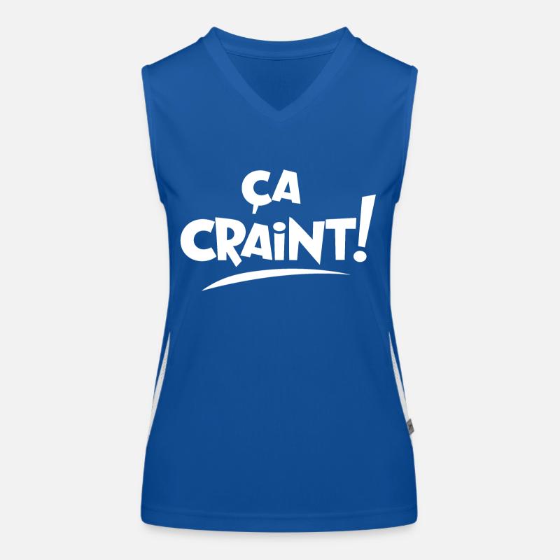 Ça craint! Débardeur respirant contrasté Femme