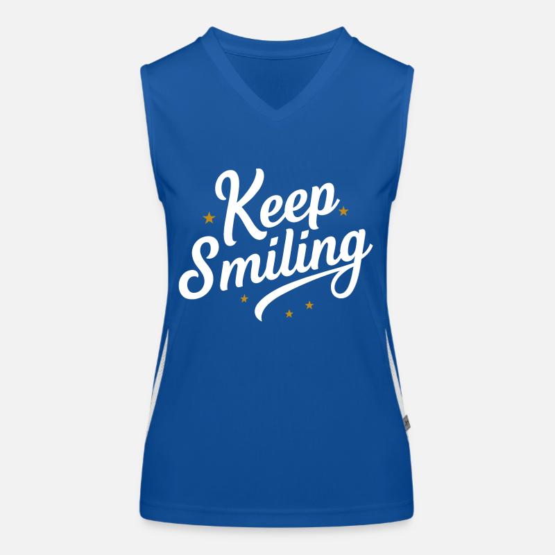 Keep smiling Débardeur respirant contrasté Femme