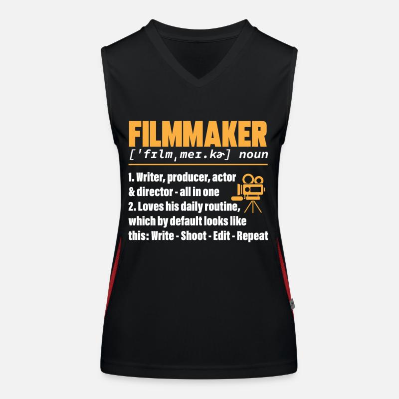 Monteur vidéo Cinéaste Vidéaste Débardeur respirant contrasté Femme