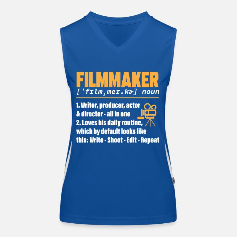 Monteur vidéo Cinéaste Vidéaste Débardeur respirant contrasté Femme