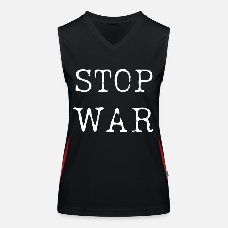 STOP WAR Débardeur respirant contrasté Femme