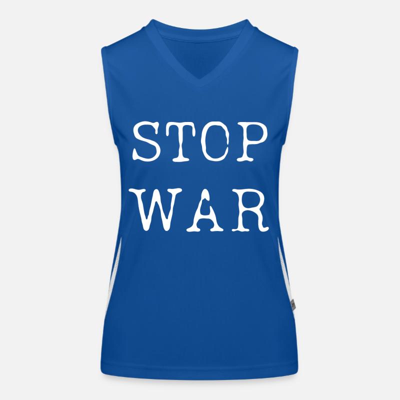 STOP WAR Débardeur respirant contrasté Femme