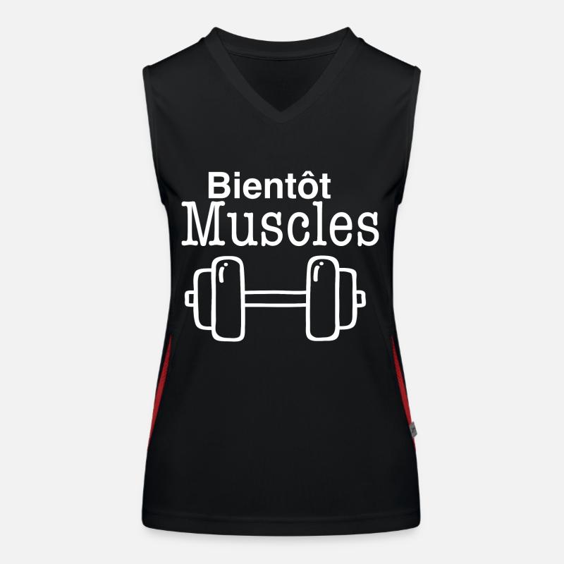 bientôt Muscles Débardeur respirant contrasté Femme