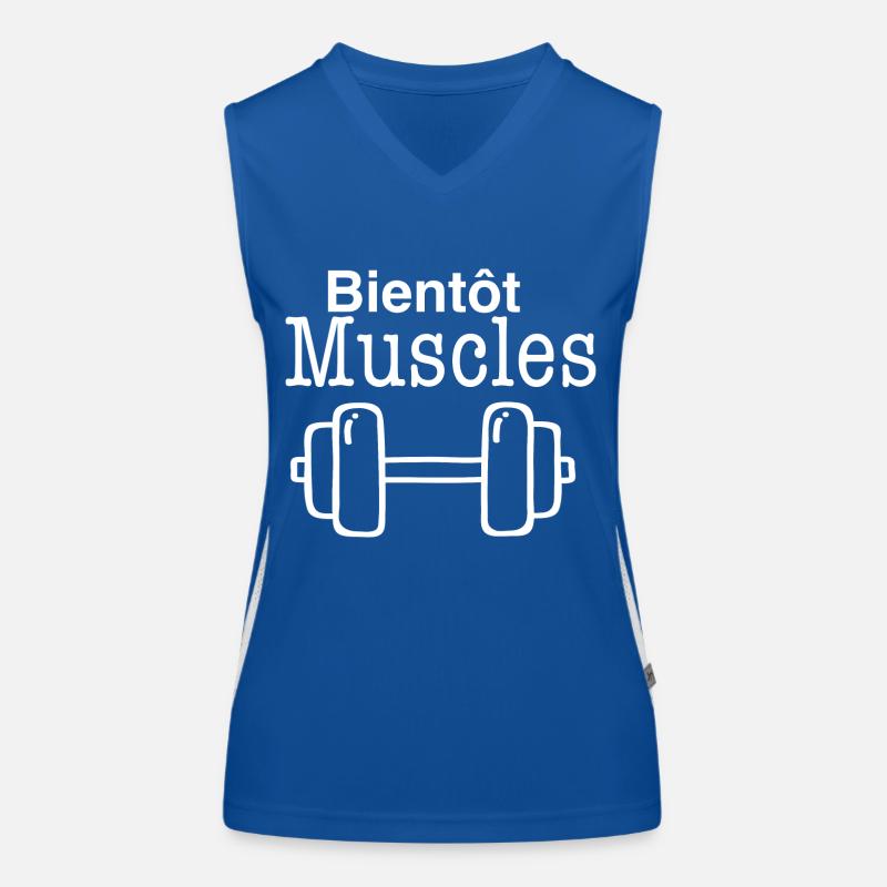 bientôt Muscles Débardeur respirant contrasté Femme