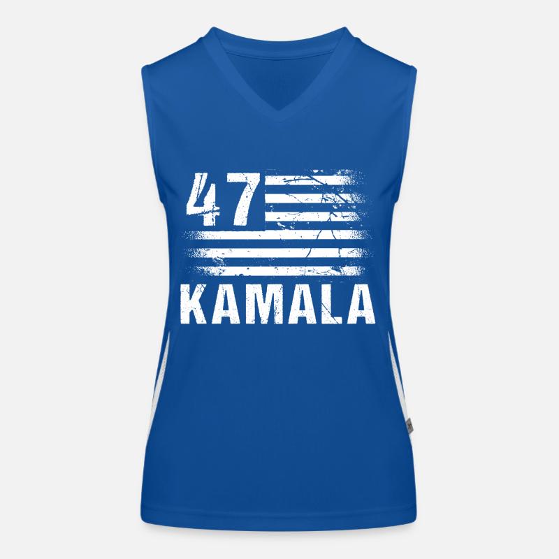 Vintage US FLAG - Kamala Harris 2024 For Women's Functional Contrast Tank Top