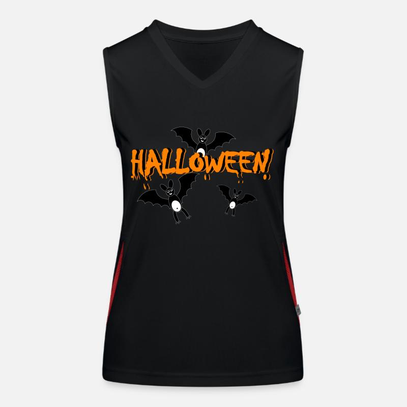 Halloween Fledermäuse Funktionelles Kontrast-Tank Top für Frauen