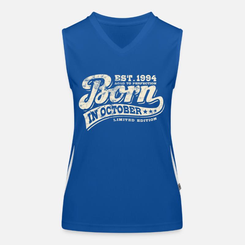 Born in October 1994 - Geburtstag - Geschenk Funktionelles Kontrast-Tank Top für Frauen