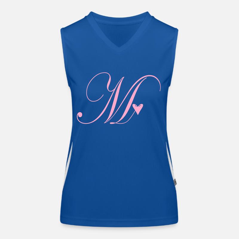 Monogram M Heart Vine Women's Functional Contrast Tank Top