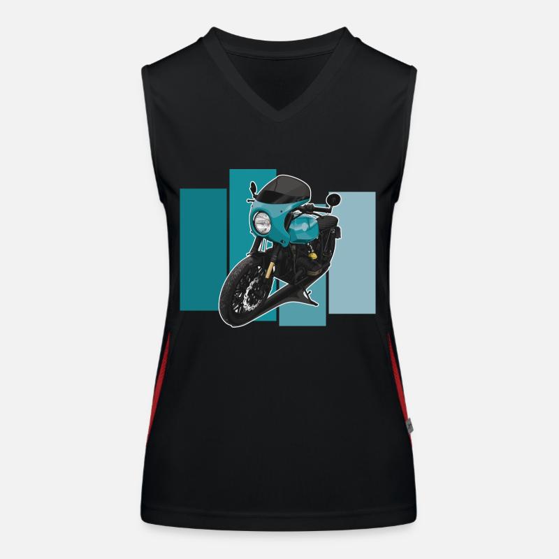 Bobber // Custom // Motorcycle Women's Functional Contrast Tank Top