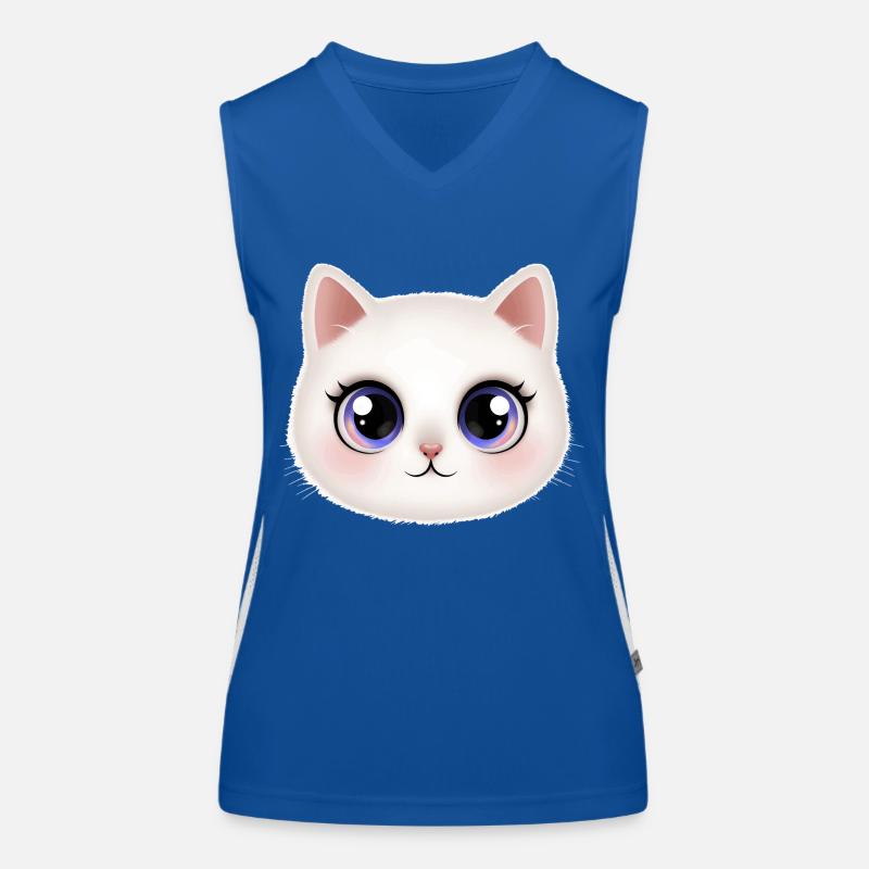 Kätzchen 😻 Funktionelles Kontrast-Tank Top für Frauen