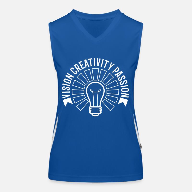 Vision Creativity Passion Funktionelles Kontrast-Tank Top für Frauen