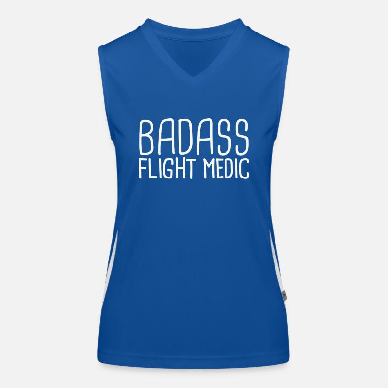 Flight Medic Badass Air Rescue Women's Functional Contrast Tank Top