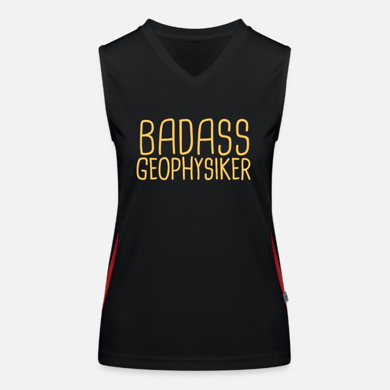 Geophysicist Badass Geophysics Women's Functional Contrast Tank Top