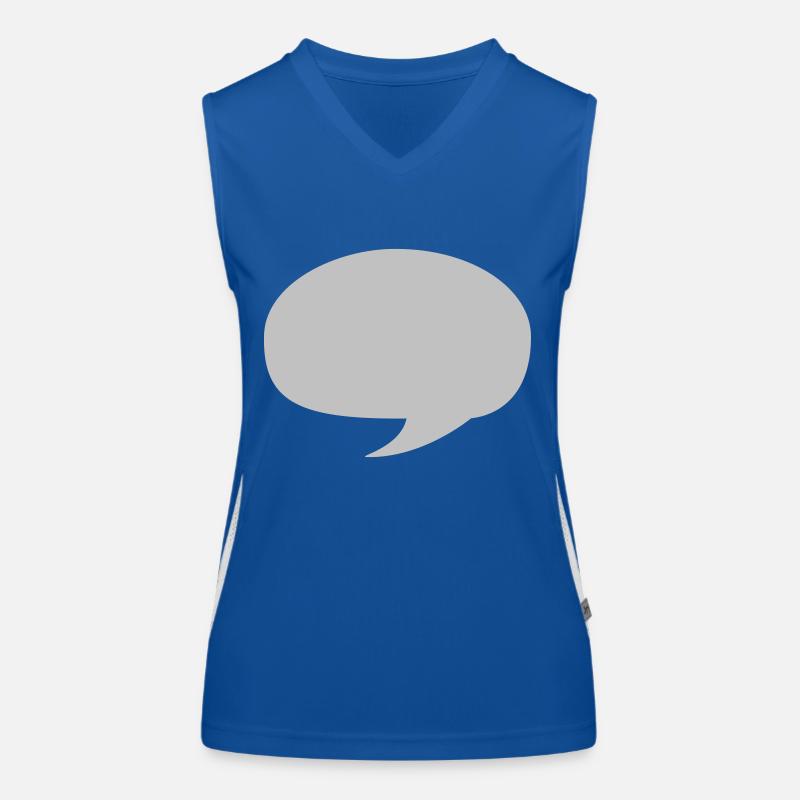 Sprechblase Funktionelles Kontrast-Tank Top für Frauen