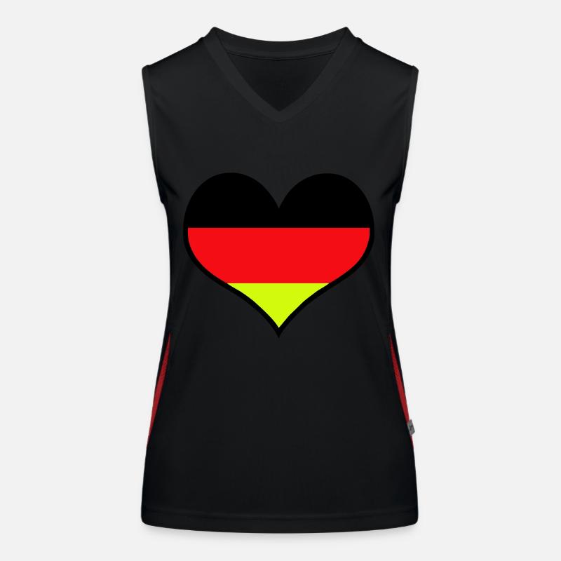 Germany Allemagne Débardeur respirant contrasté Femme