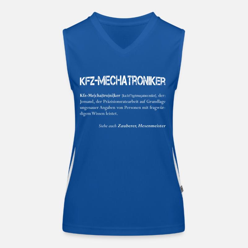 Kfz-Mechatroniker Geschenk Funktionelles Kontrast-Tank Top für Frauen