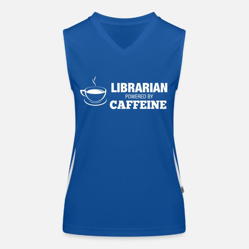 Librarian Coffee Funktionelles Kontrast-Tank Top für Frauen