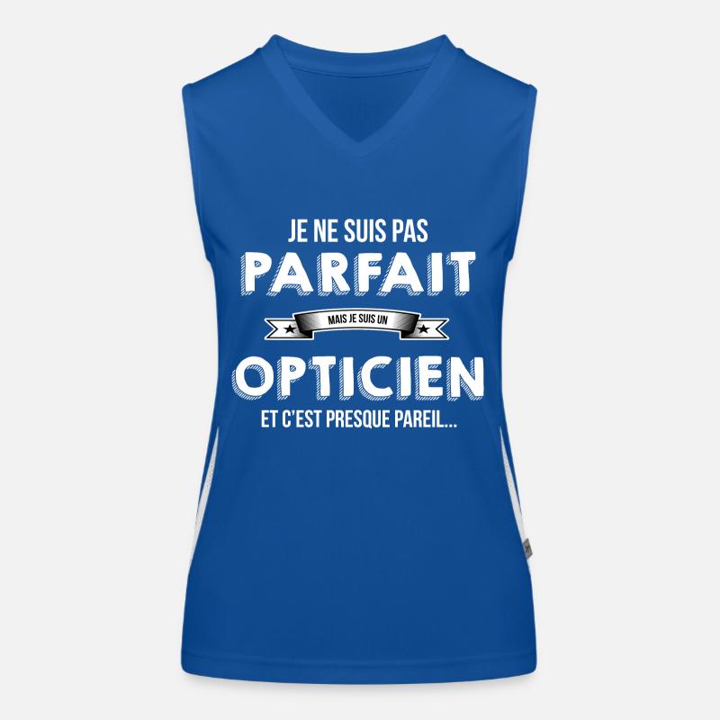 Opticien Débardeur respirant contrasté Femme