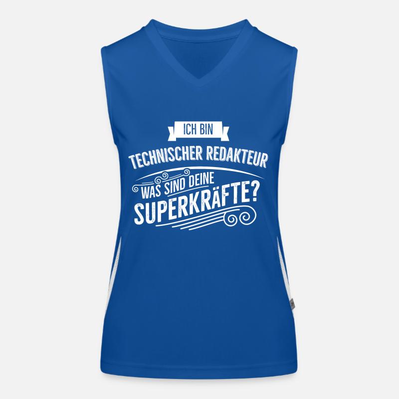 Technischer Redakteur Funktionelles Kontrast-Tank Top für Frauen